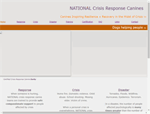 Tablet Screenshot of crisisresponsecanines.org